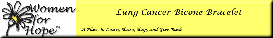 Lung Cancer Bicone Bracelet