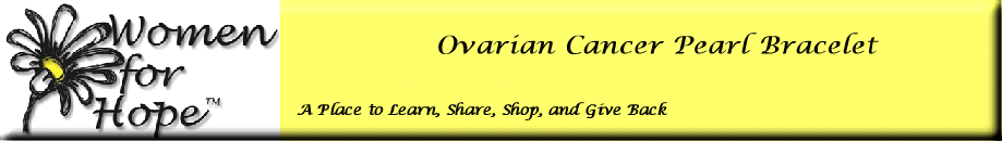 Ovarian Cancer Pearl Bracelet