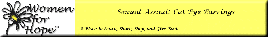 Sexual Assault Cat Eye Earrings